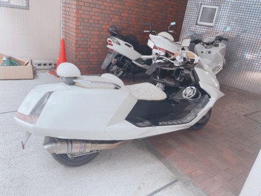 YAMAHAマグザム】フルエアロ ホワイト カスタム 実働 スピーカー付き