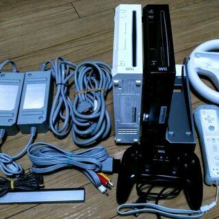 Wii2台&アクセサリ多数★中古動作確認済◎リモコン・RCA&D...