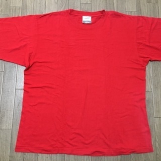 Men's の赤の半袖Tシャツ　サイズL
