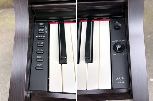 【1F・税込み】美品 ヤマハ 電子ピアノ アリウス YDP-163R 88鍵 椅子付属 16年製【PayPay使えます】 1F・税込み】美品 ヤマハ 電子ピアノ アリウス YDP-163R 88鍵 椅子付属