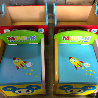 MINI-K　ミニK ベンチ収納 おもちゃ入れ 電車