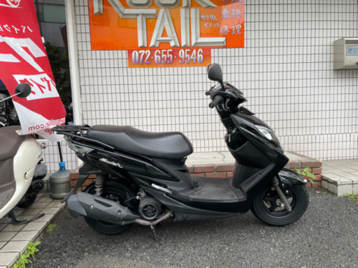 ★17万円　スウィッシュ　人気の黒！セル1 実働車★スズキ　小型　スクーター