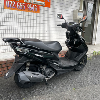 スズキ ★17万円　スウィッシュ　人気の黒！セル1 実働車★スズキ　小型　スクーター