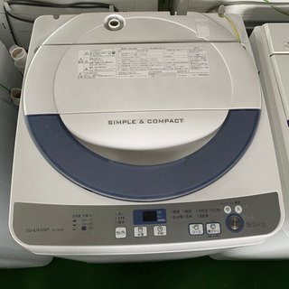 2016年製　5.5kg シャープ　全自動　洗濯機