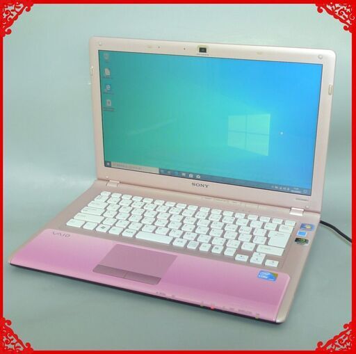 ピンク色 ノートパソコン 中古良品 14型 SONY VPCCW28FJ Core i3 4GB 500G DVDRW 無線 Bluetooth webカメラ Windows10 LibreOffice済