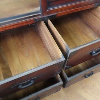 ♪階段箪笥 茶ダンス 両面扉 民芸家具 札幌♪