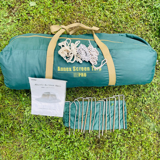 売り切れました💦大型タープ　テント接続可　コールマン　アネックススクリーンタープ　設営確認済み②