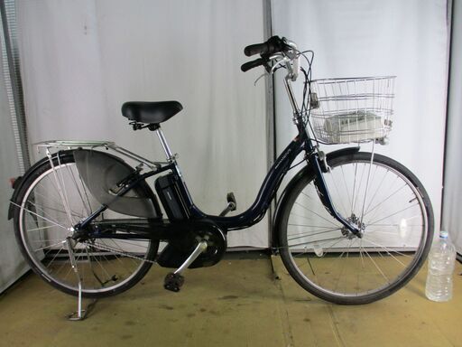 ★中古電動自転車★　B367　YAMAHA　PASナチュラ　ネイビー　8.9Ah　バッテリー新品【26インチ】