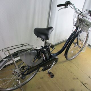 ★中古電動自転車★　B367　YAMAHA　PASナチュラ　ネイビー　8.9Ah　バッテリー新品【26インチ】