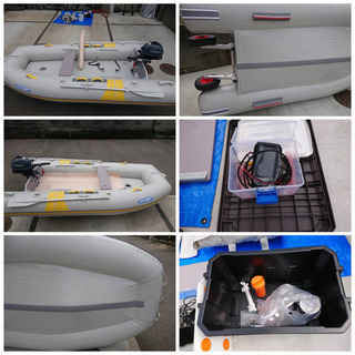 取引成立｠二馬力ボート 4人乗りボート 船検免許不要ボート ガーミン