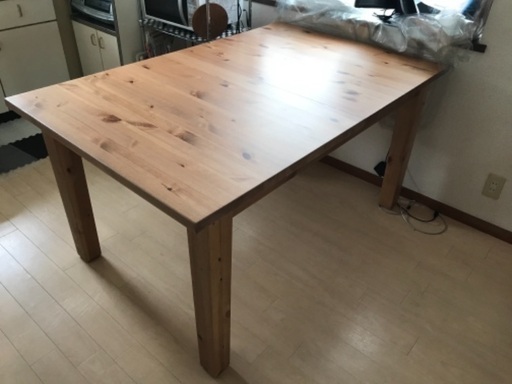 IKEA ダイニングテーブル　チェアセット　伸縮式テーブル
