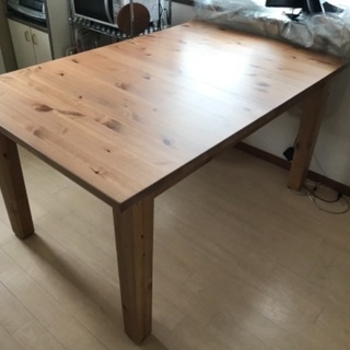 　IKEA ダイニングテーブル　チェアセット　伸縮式テーブル