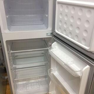 シャープ SJ-H12B-S 冷蔵庫 2ドア式 シルバー 118L コンパクト 2017年製 