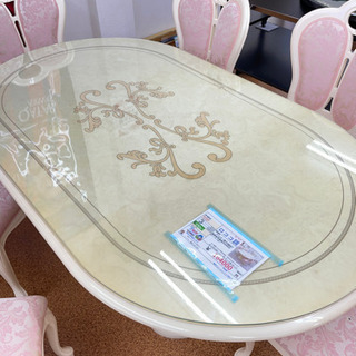 ロココ調ダイニングセット 6脚付 参考価格354564円 ￥164000円税込