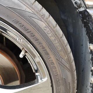 (商談中)weds(ウェッズ) Leonis(レオニス) 5本スポーク シルバー18インチホイール4本　タイヤセット