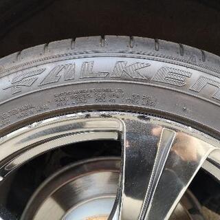 (商談中)weds(ウェッズ) Leonis(レオニス) 5本スポーク シルバー18インチホイール4本　タイヤセット