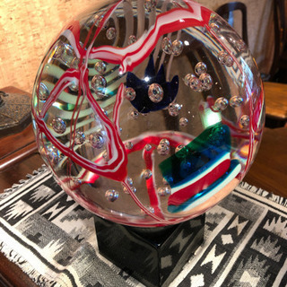 【ネット決済】イタリアのムラーノ島で購入した希少な気泡入りのガラス球