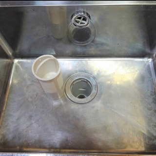 (417-0) 業務用 ステンレス 水切り１槽シンク W900D450H800BG90 中古品 一槽 流し台 厨房機器 飲食店 店舗 大阪府