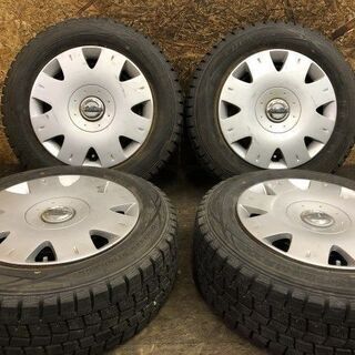 DUNLOP WINTER MAXX WM01 185/65R14】スタッドレス【日産 純正スチール