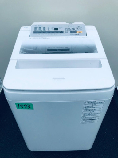 ③‼️8.0kg‼️1593番 Panasonic✨全自動電気洗濯機✨NA-FA80H3‼️