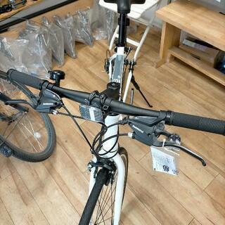受渡完了新車❱21段変速アルミクロスバイク パールホワイト