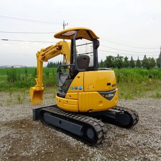 コマツ　PC30UU-5　3トンクラス　小旋回　倍速　全塗装済　ミニ油圧ショベル　ユンボ　バックホー　茨城県　G4
