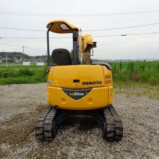 コマツ　PC30UU-5　3トンクラス　小旋回　倍速　全塗装済　ミニ油圧ショベル　ユンボ　バックホー　茨城県　G4