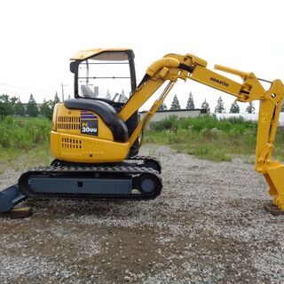 コマツ　PC30UU-5　3トンクラス　小旋回　倍速　全塗装済　ミニ油圧ショベル　ユンボ　バックホー　茨城県　G4