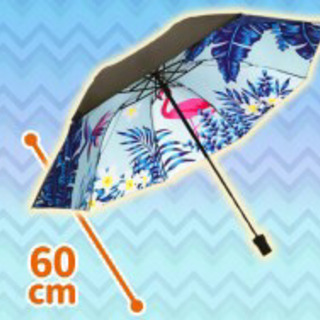 フラミンゴ柄 折り畳み傘