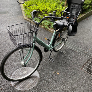 自転車　子供用椅子付き