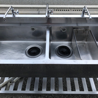 ⭐︎中古品 2槽シンク 15000×600×800 厨房機器⭐︎