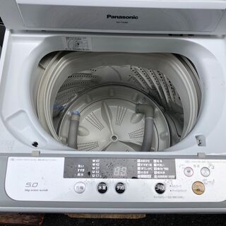 ☆中古激安！　Panasonic　パナソニック　5.0㎏　全自動洗濯機　2015年製　NA- F50B8型　【KBG024】　￥11,800！！