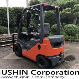 動画有!! タイヤ新品 塗装済 1.5t トヨタ エンジンフォークリフト 