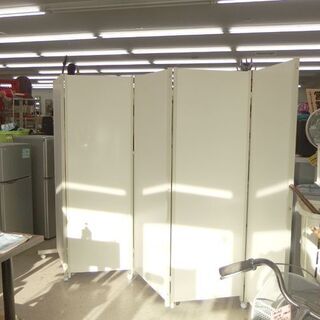 大型パーテーション 5連 幅338cm 間仕切り 折りたたみ キャスター付き