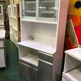 【愛品館八千代店】スライド扉キッチンボード　③【愛八KT】