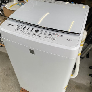 お薦め品‼️激安‼️美品‼️ガラス蓋 ハイセンス洗濯機4.5kg 2016年 お薦め品‼️激安‼️美品‼️ガラス蓋 ハイセンス洗濯機4.5kg 2016年