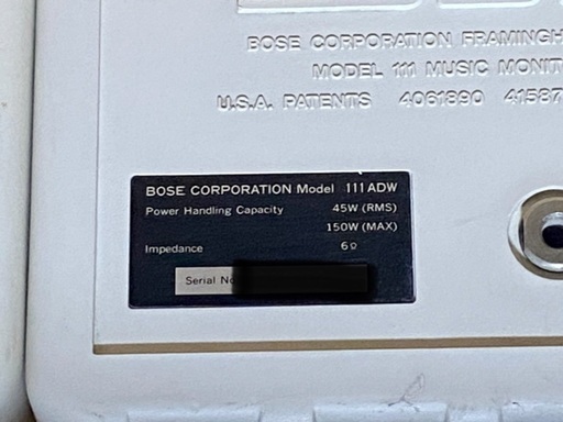 BOSE 111ADW BOSE 111ADW スピーカー BOSE 111ADの仕様 ボーズ