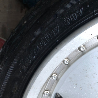 weds(ウェッズ) FARMAS ディッシュホイール 深リム　17インチ +45 PCD5H114.3 4本セット旧車 当時物