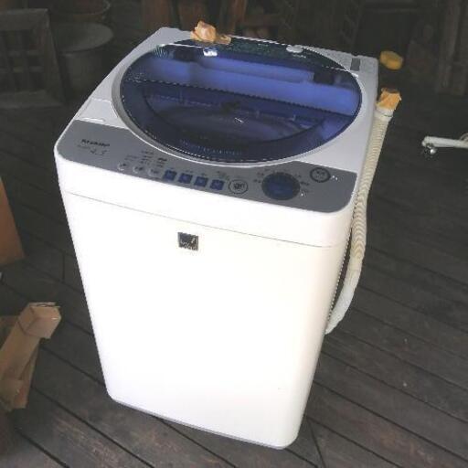 ★シャープ全自動洗濯機4.5キロ★吸水、排水ホース付き★6000円