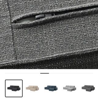 IKEA 3人掛けソファ KIVIK シーヴィク チャコール 定価￥87990