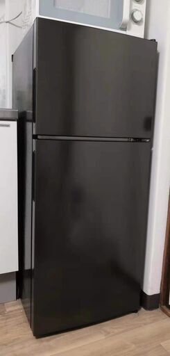 冷蔵庫 2020年製  118L 2ドア冷蔵庫 新生活 コンパクト おしゃれ ミニ冷蔵庫 黒 ガンメタリック