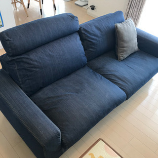 値下げ！無印良品 ワイドアーム ソファ 2.5シーター ヘッドレスト付き