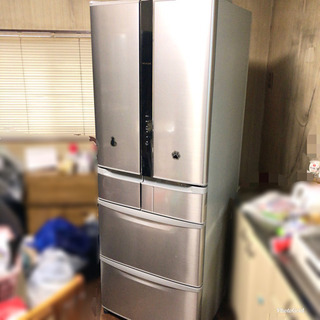 真空チルド❗️プシュ! 日立 HITACHI 冷蔵庫 R-F440D(SH型)大容量