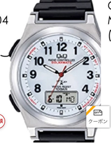 Q＆Q電波ソーラー腕時計