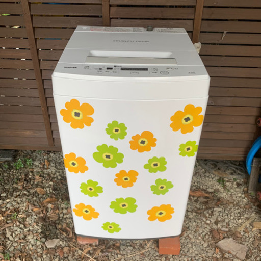 【取引中】2019年式 東芝 全自動 洗濯機 4.5kg 美品　オシャレ　かわいい