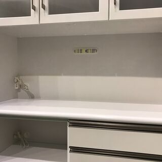 【愛品館八千代店】クラフトコガ　3枚扉キッチンボード【愛八KT】