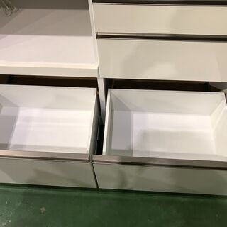 【愛品館八千代店】クラフトコガ　3枚扉キッチンボード【愛八KT】