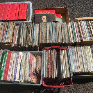 片付けで出てきたレコード盤大量