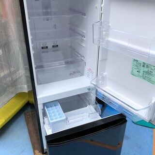 ☆中古 激安！！￥11,800！！　MITSUBISHI　三菱　2ドアノンフロン冷蔵庫　2015年製　ブラック　MR- P15Y- B型　　【KGB028】
