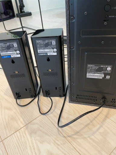 ソニー ホームシアターシステム 型番:HT-RT5